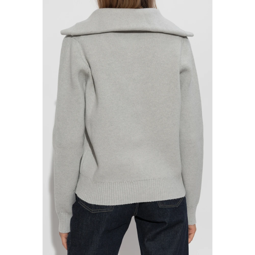 Bottega Veneta Cardigan met kraag Gray Dames