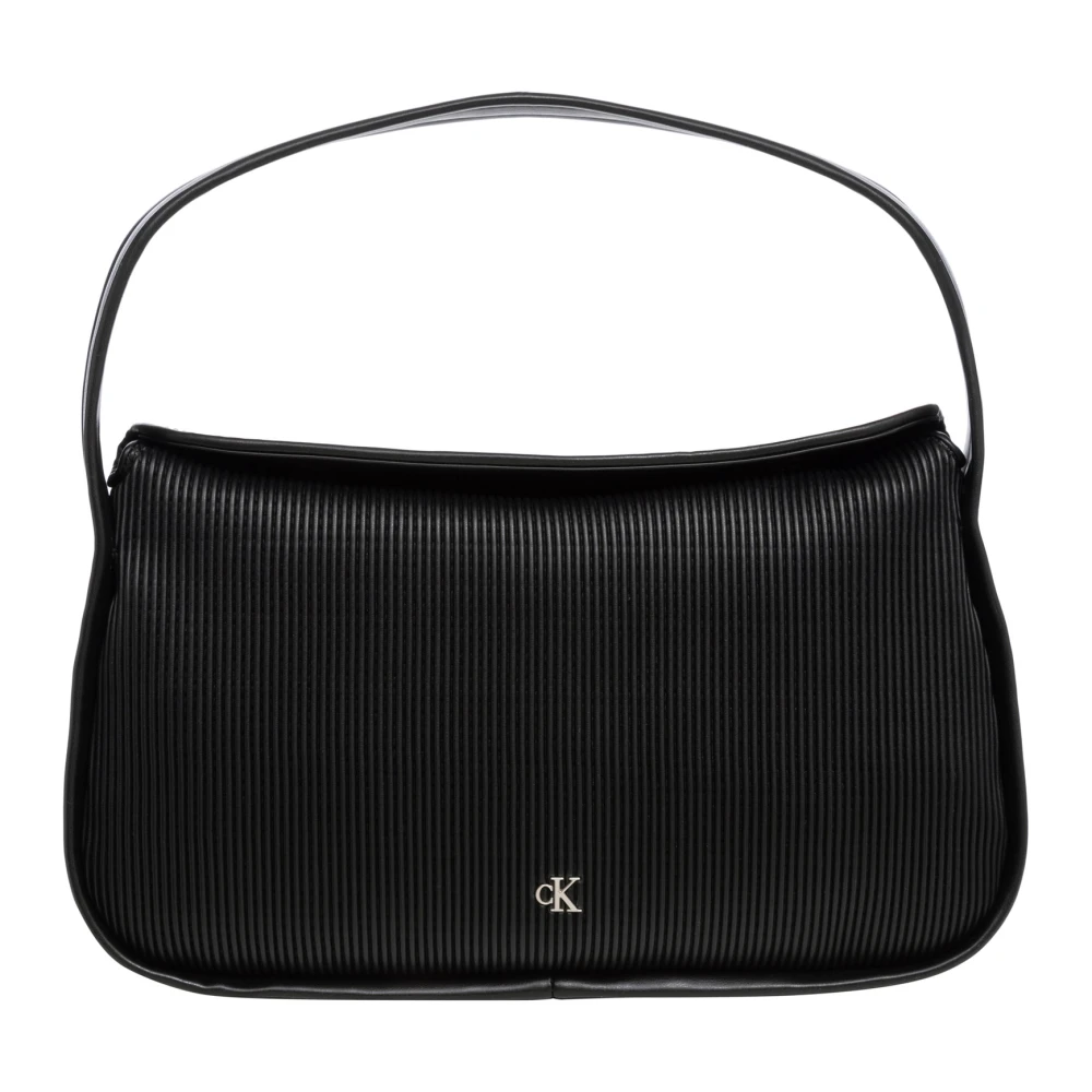 Calvin Klein Jeans Stijlvolle Schoudertas met Magneetsluiting Black Dames