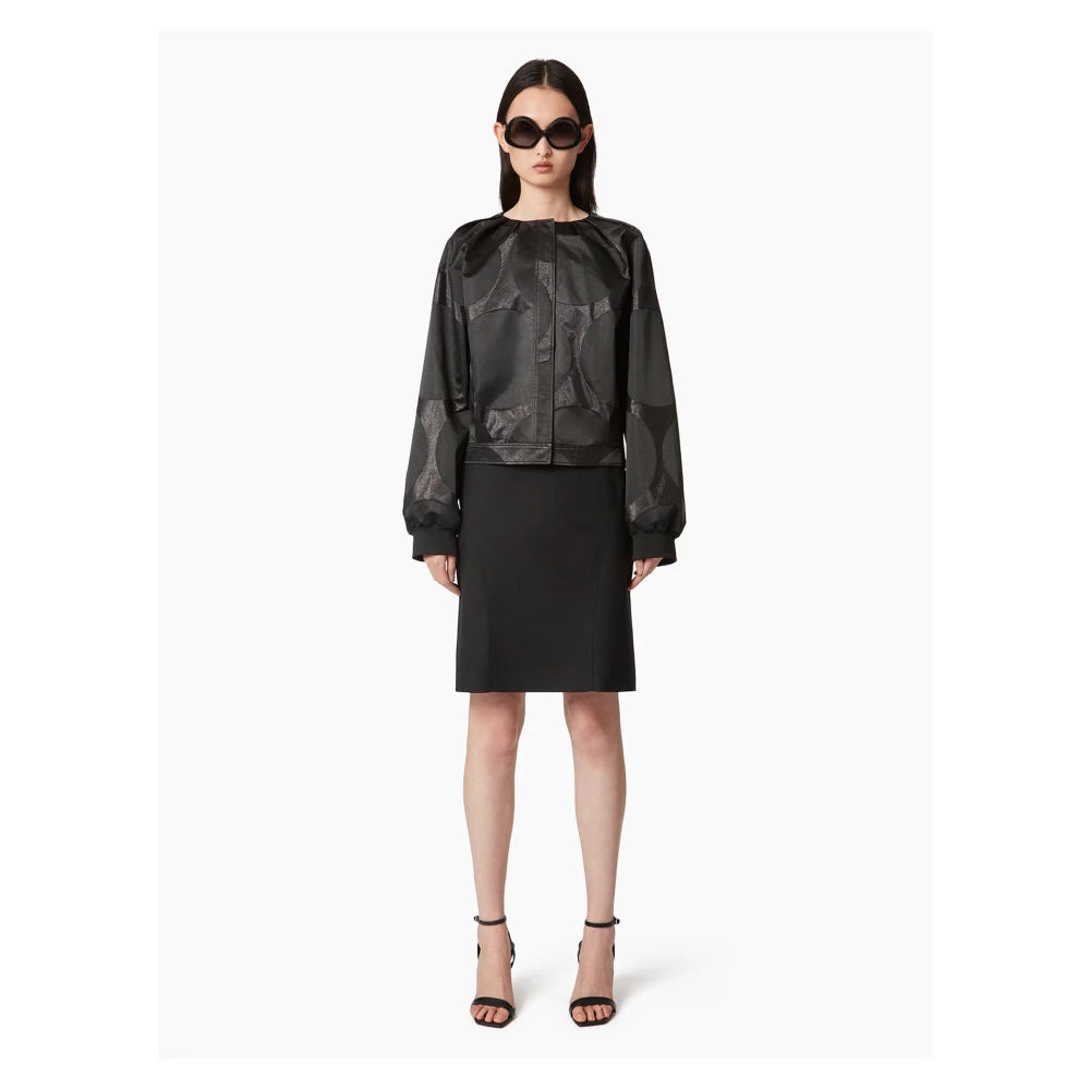 Nina Ricci Lurex Bomber MET Polka Black Dames