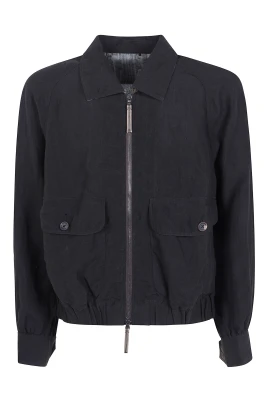 Puppytooth Cropped Aviator Jacket