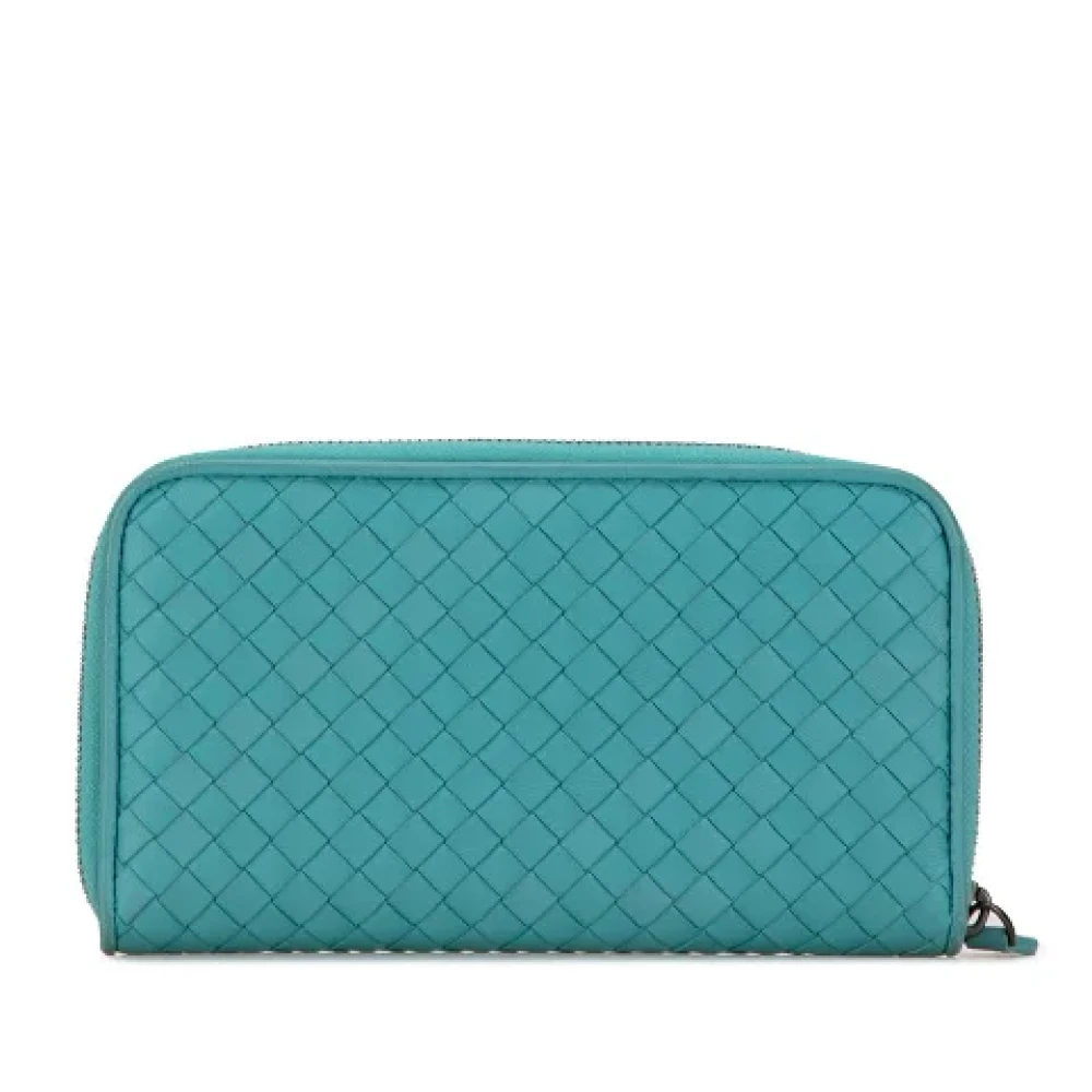 Bottega Veneta Vintage Pre-owned Leather wallets Green Dames