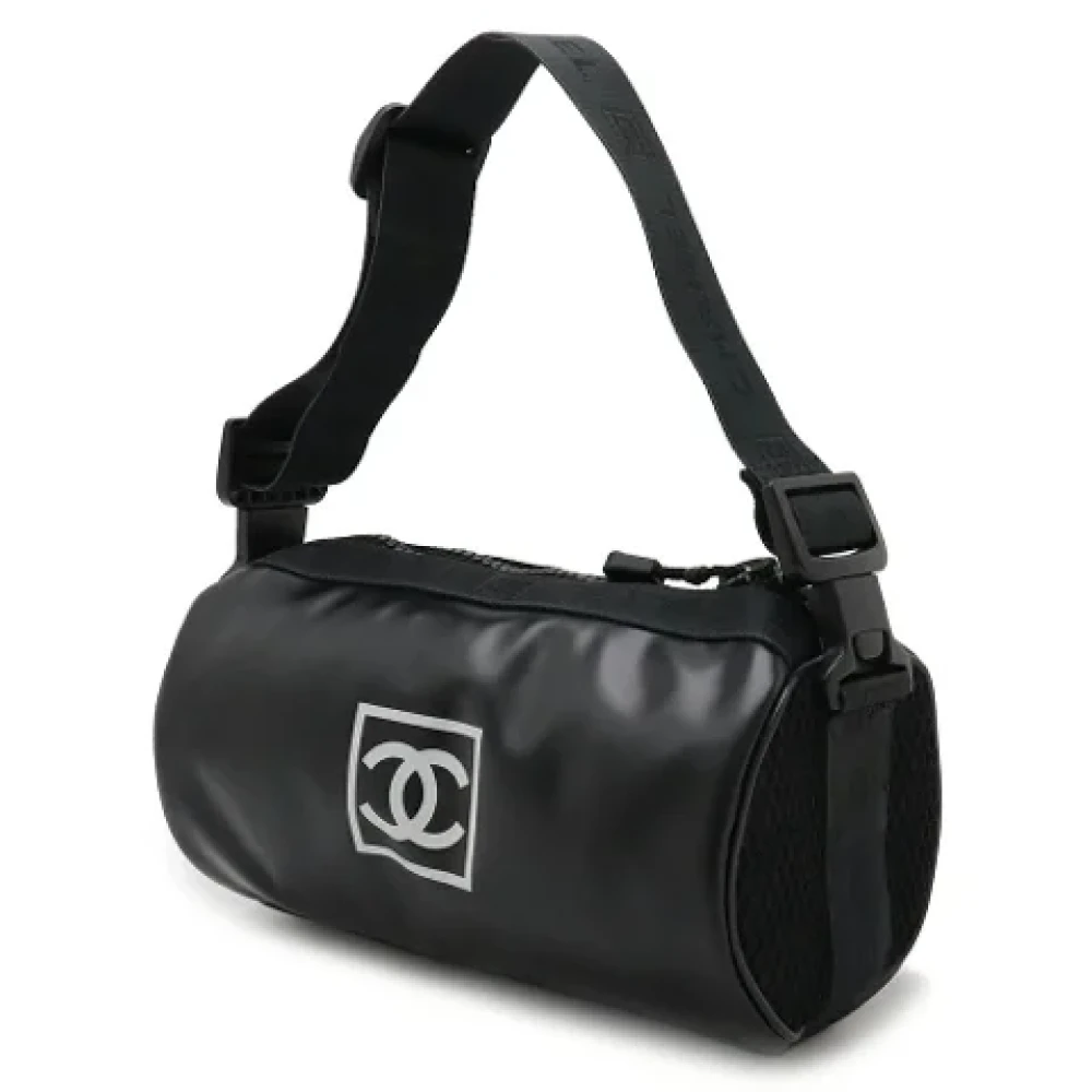 Chanel Vintage Pre-owned Nylon shoulder-bags Black Dames
