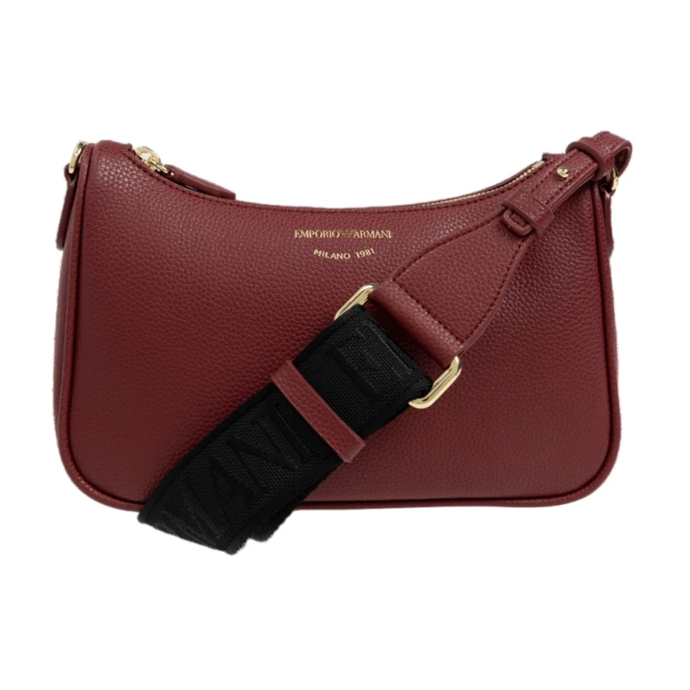 Giorgio Armani Dames Schoudertas in Burgundy Red Dames