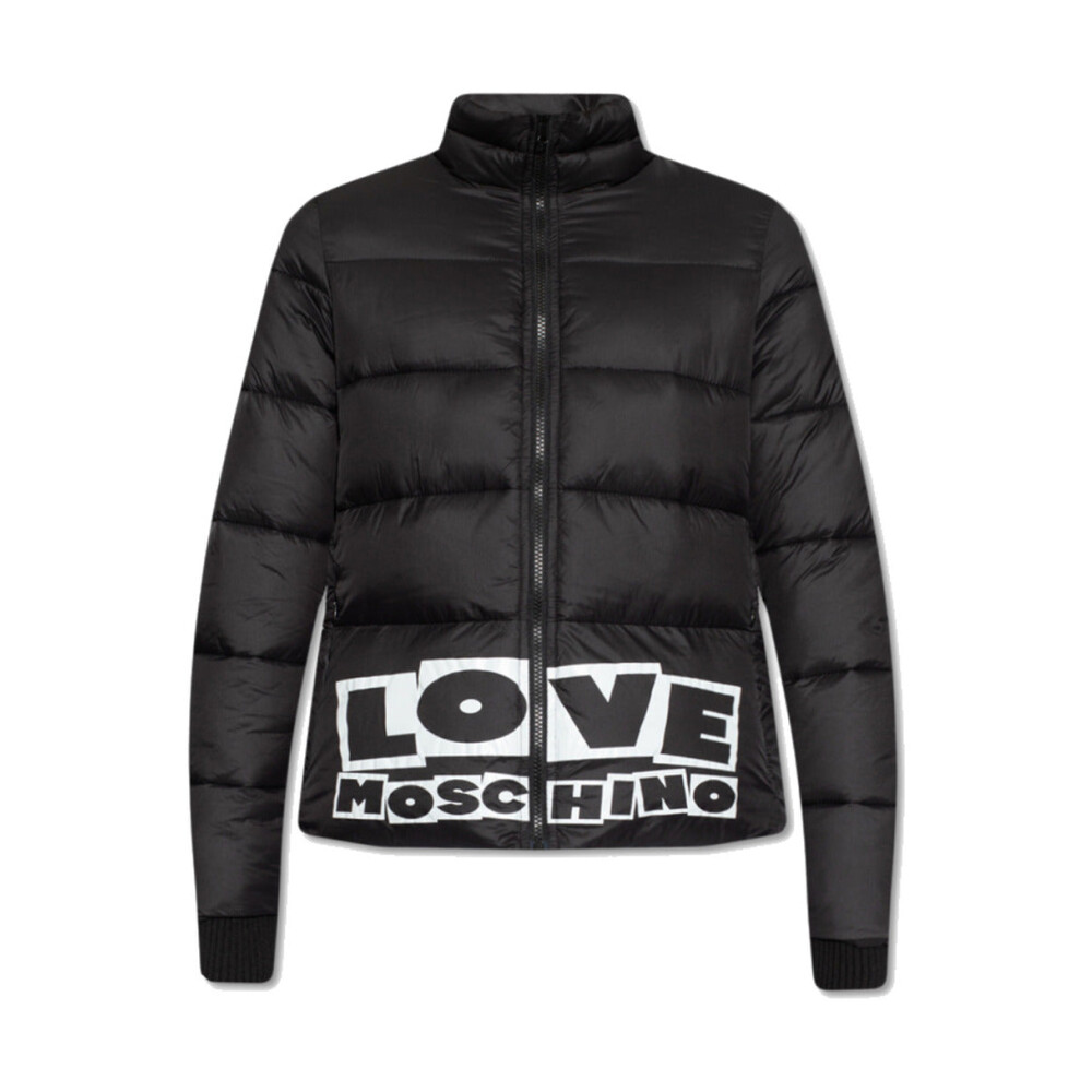 Veste Courte en Nylon avec Logo Love Moschino Homme Miinto