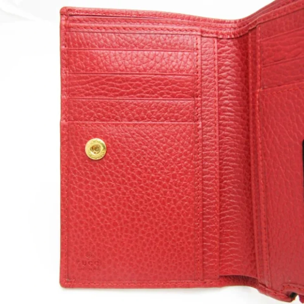 Gucci Vintage Pre-owned Leather wallets Red Dames