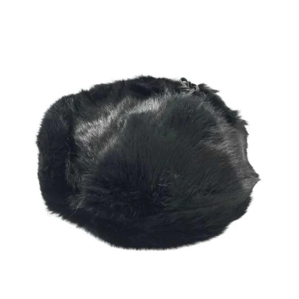 Burberry Vintage Pre-owned Fur hats Black Dames