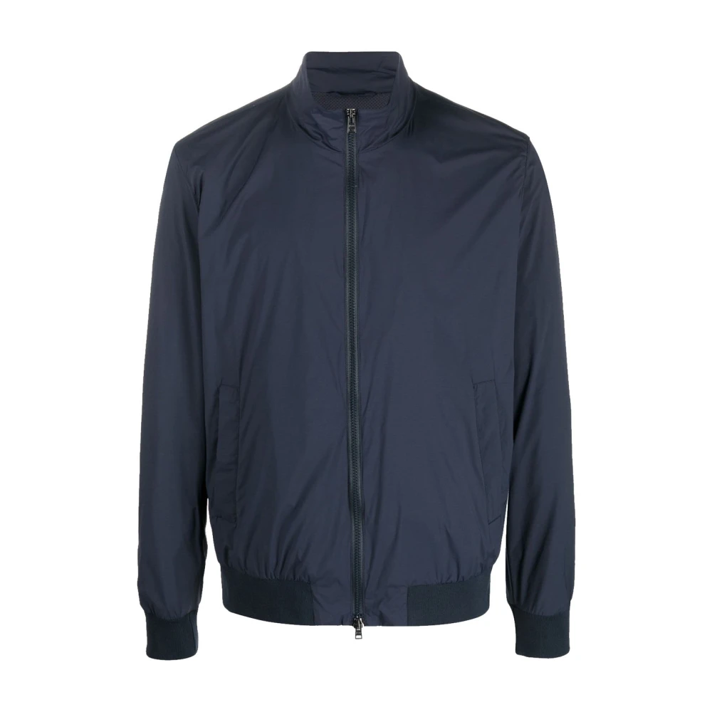 Herno Blue Bomber Jackets, Male, L, Bomber Jacket