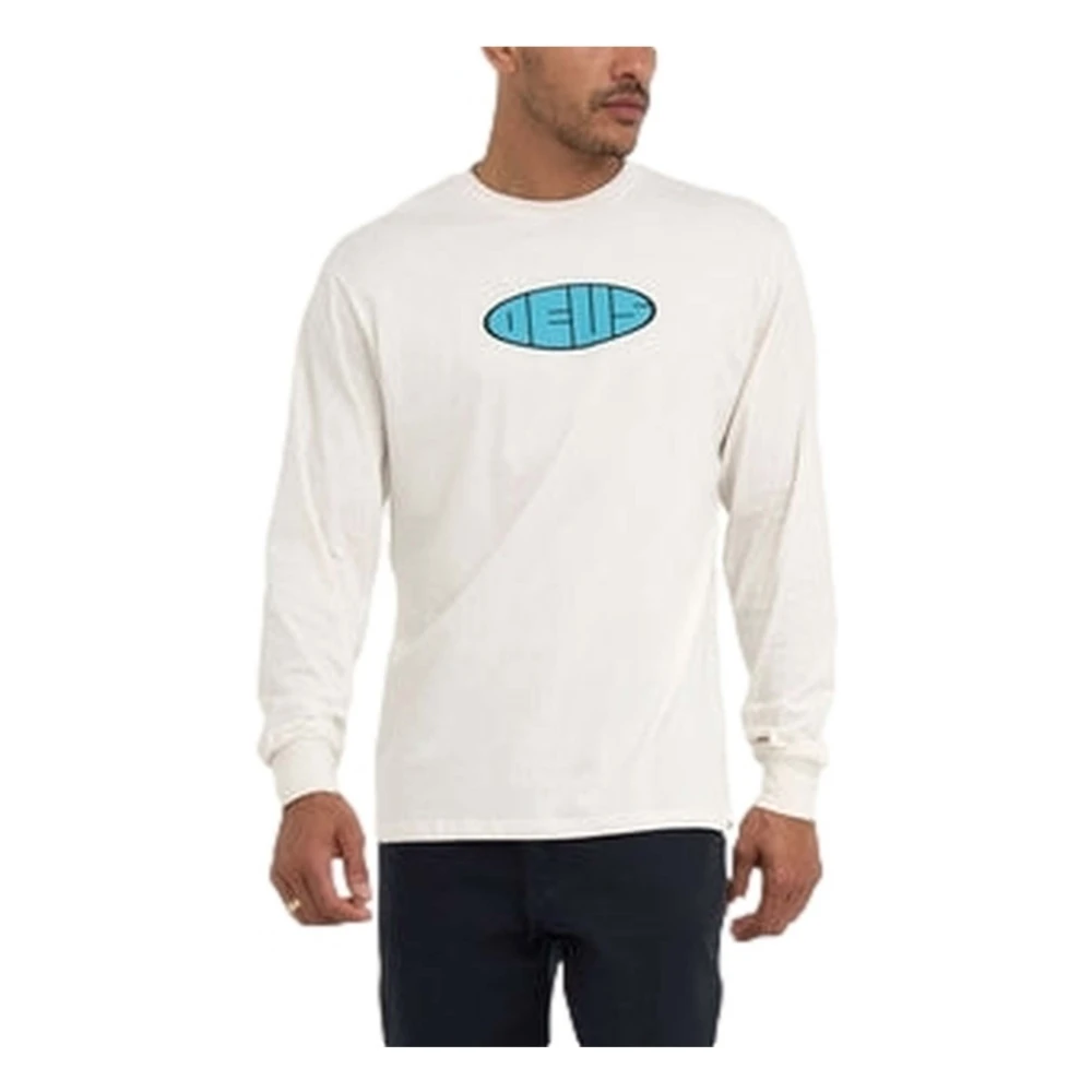 Deus Ex Machina Eclipse Long-sleeve T-shirt White Heren