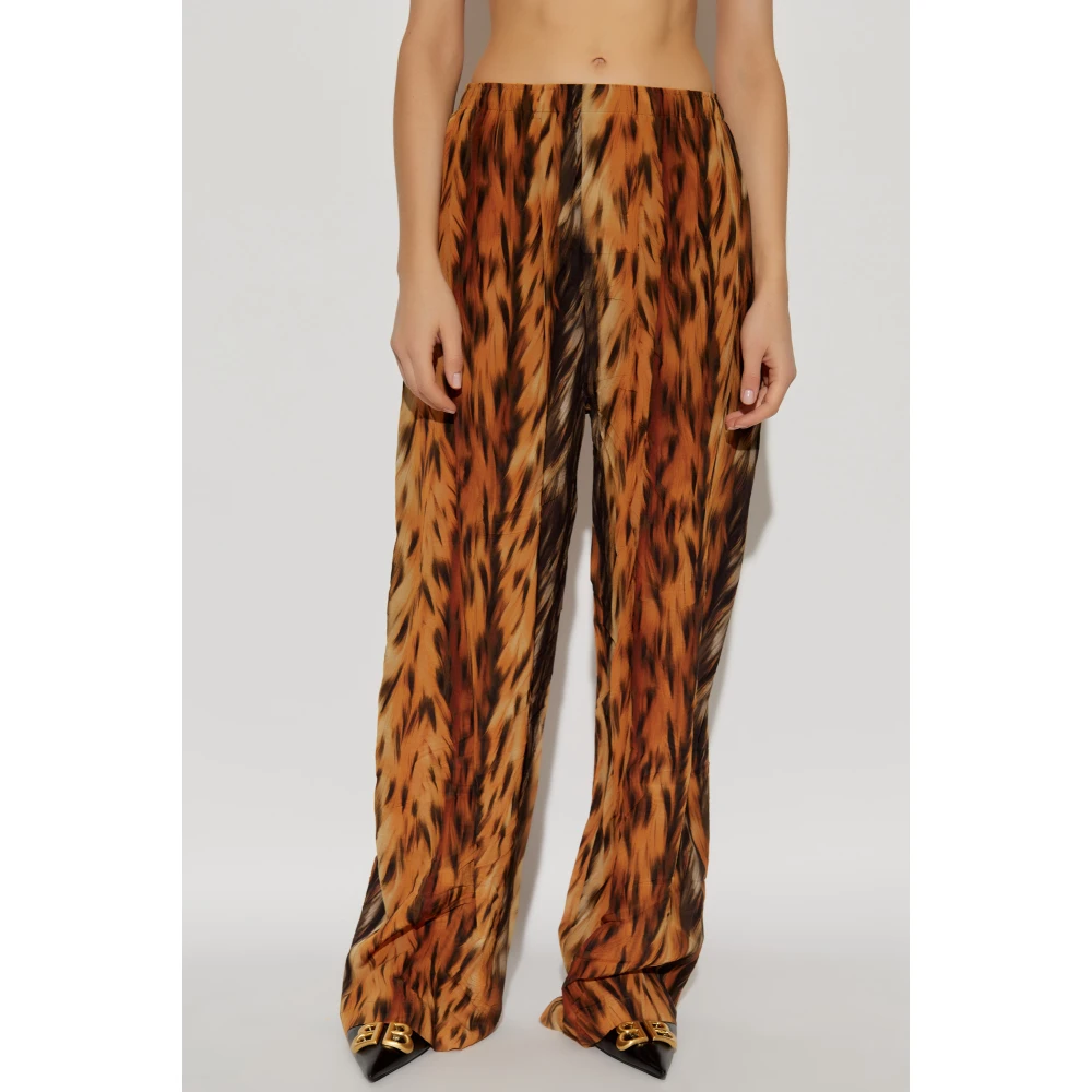 Balenciaga Zijden broek Orange Dames