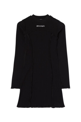 logo-rib-dress-long-sleeve