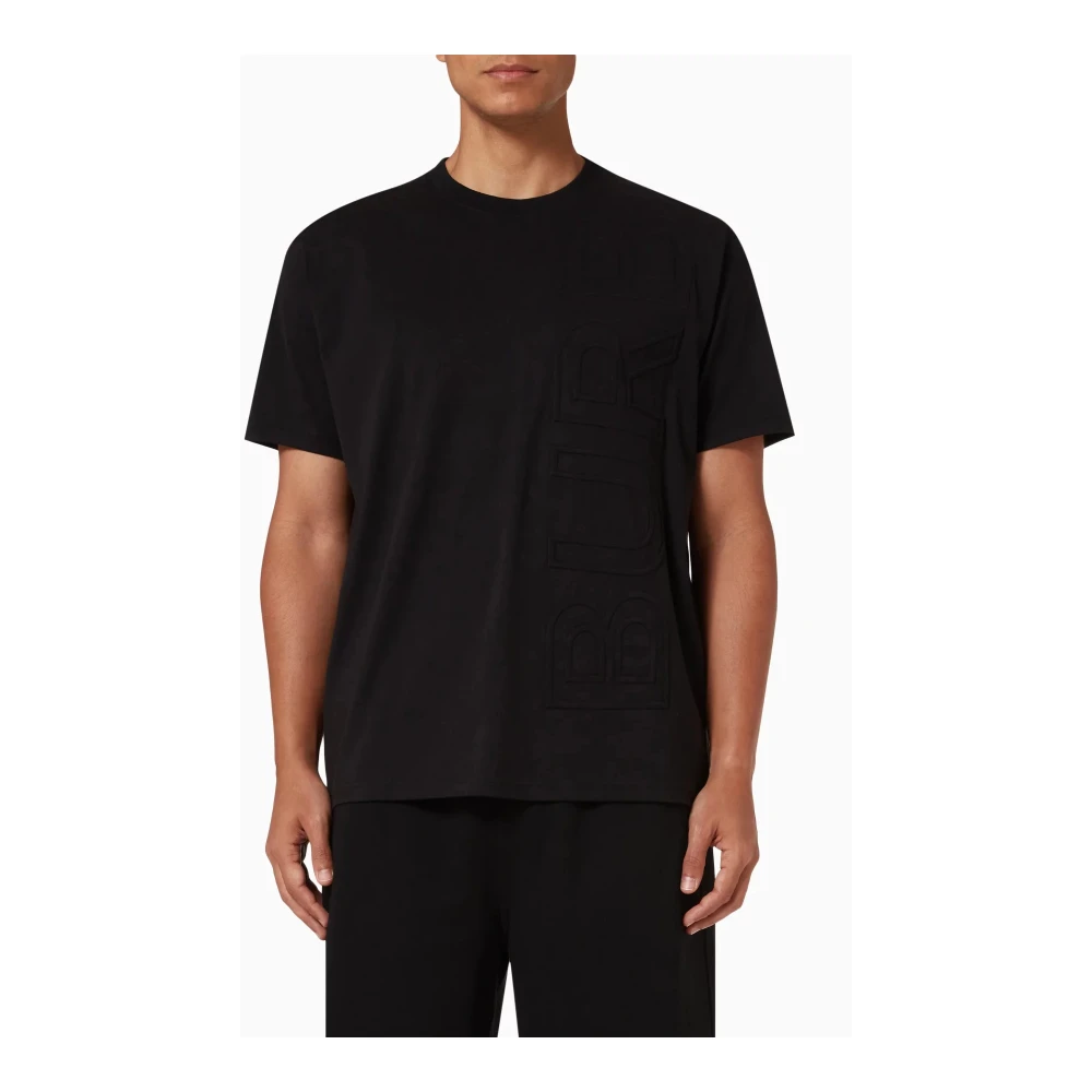 Burberry 3D Logo Relief T-Shirt Zwart Black Heren