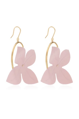 Poplin Flower Hook Earrings