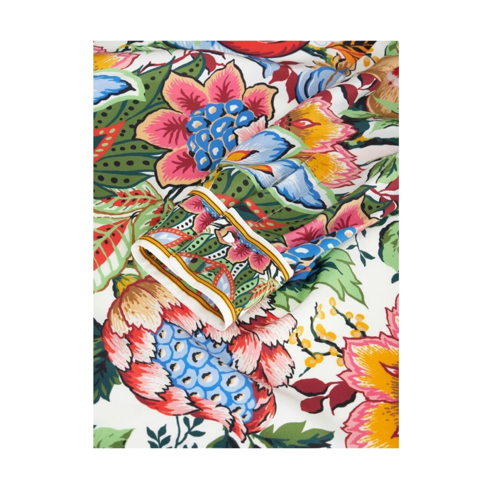 ETRO Zijden overhemd met bloemenprint Multicolor Dames