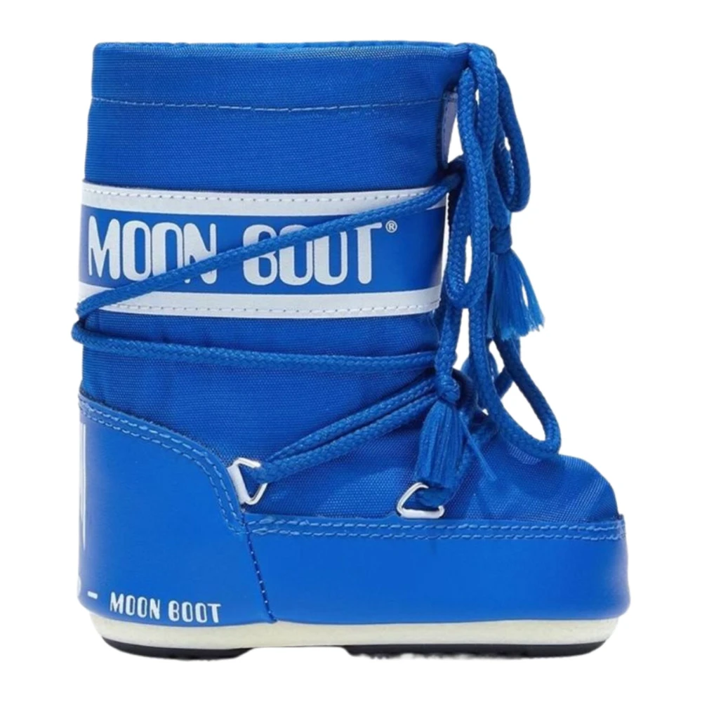 Moon Boot Blå Platta Snö stövlar Slip-On Blue, Unisex