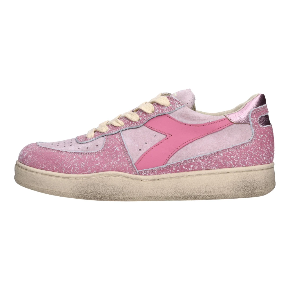 Diadora Mi Basket Low Dames Schoenen Roze