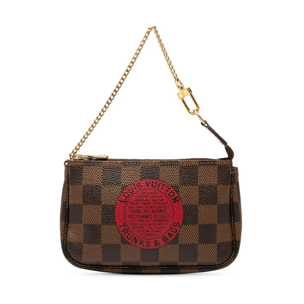 Louis Vuitton Vintage Women's Brown Pre-Owned Mini Handbag With Chain