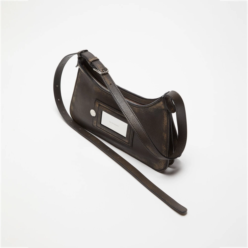 Acne Studios Mini Schoudertas Bruin Beige Brown Dames