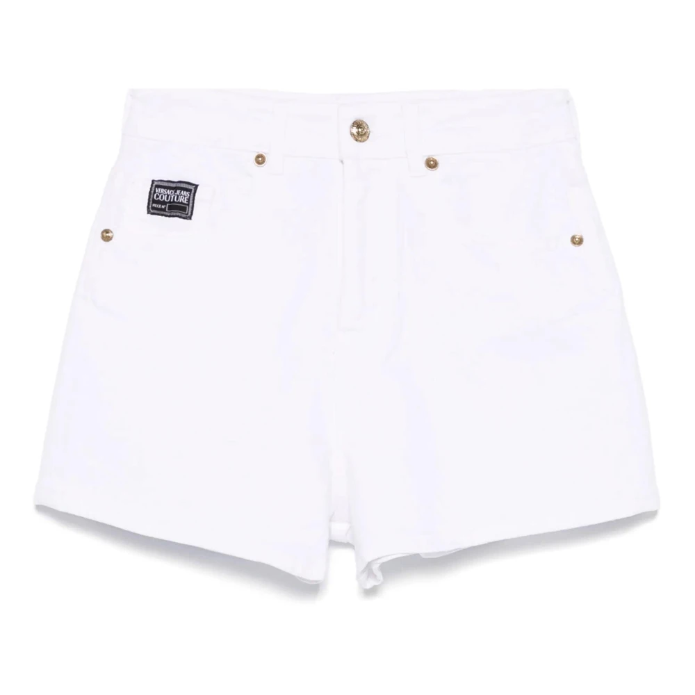 Versace Jeans Couture Witte Casual Shorts voor Mannen White Dames