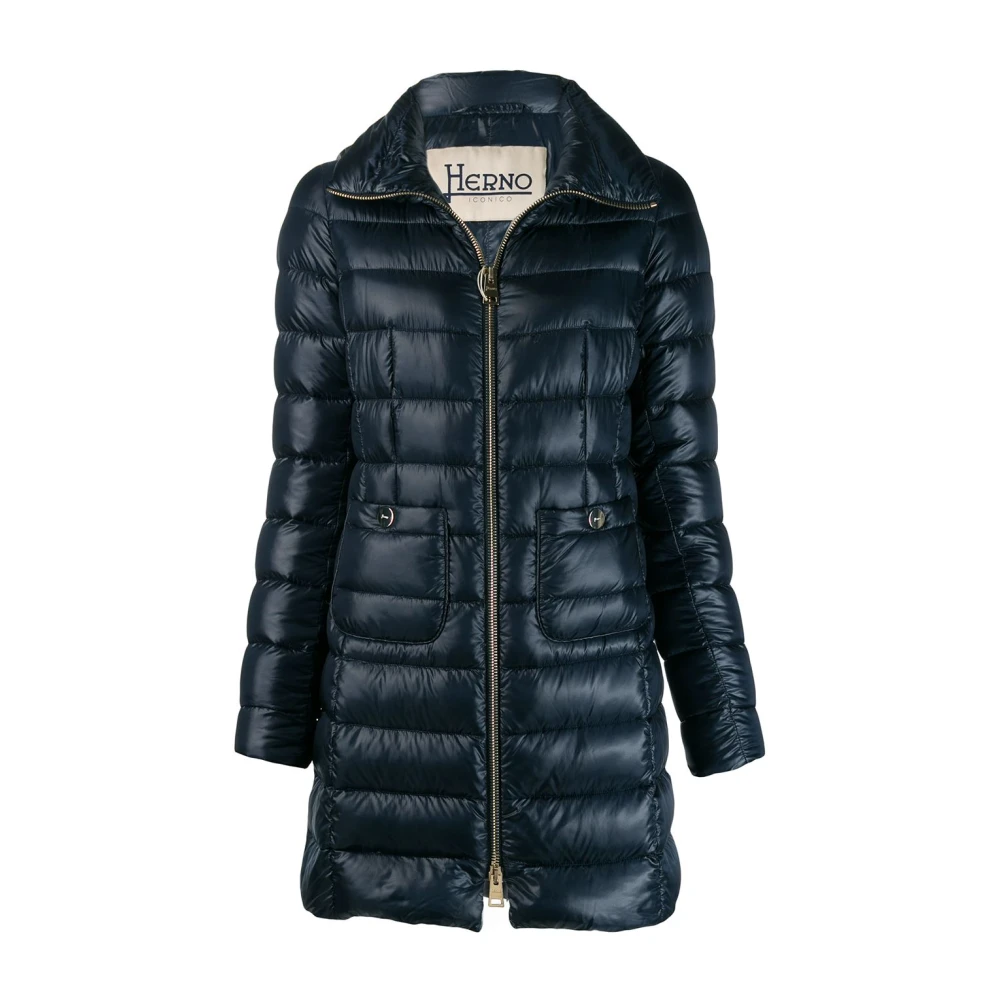 Herno , Winter Jackets, Male, Blue, Xl, Long Down Coat
