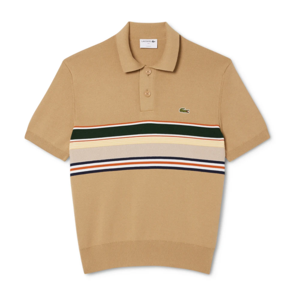 Lacoste Uomo Beige Top, L, New,