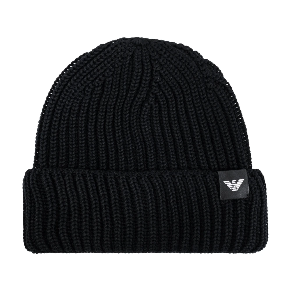 Emporio Armani Herr Svart Accessoarer M, Ullmössa