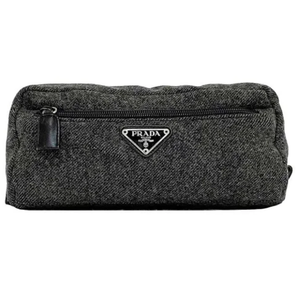 Prada Vintage Pre-owned Nylon prada-bags Gray Dames