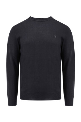 svart-troja-ribbad-slim-fit-ull