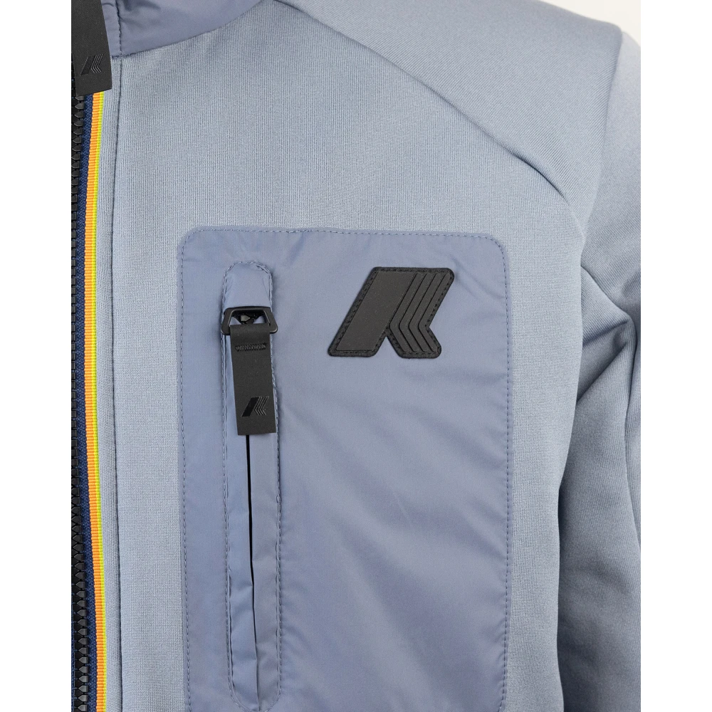 K-way Blauwe Polar Fleece Jas Lichtgewicht Warmte Blue Heren