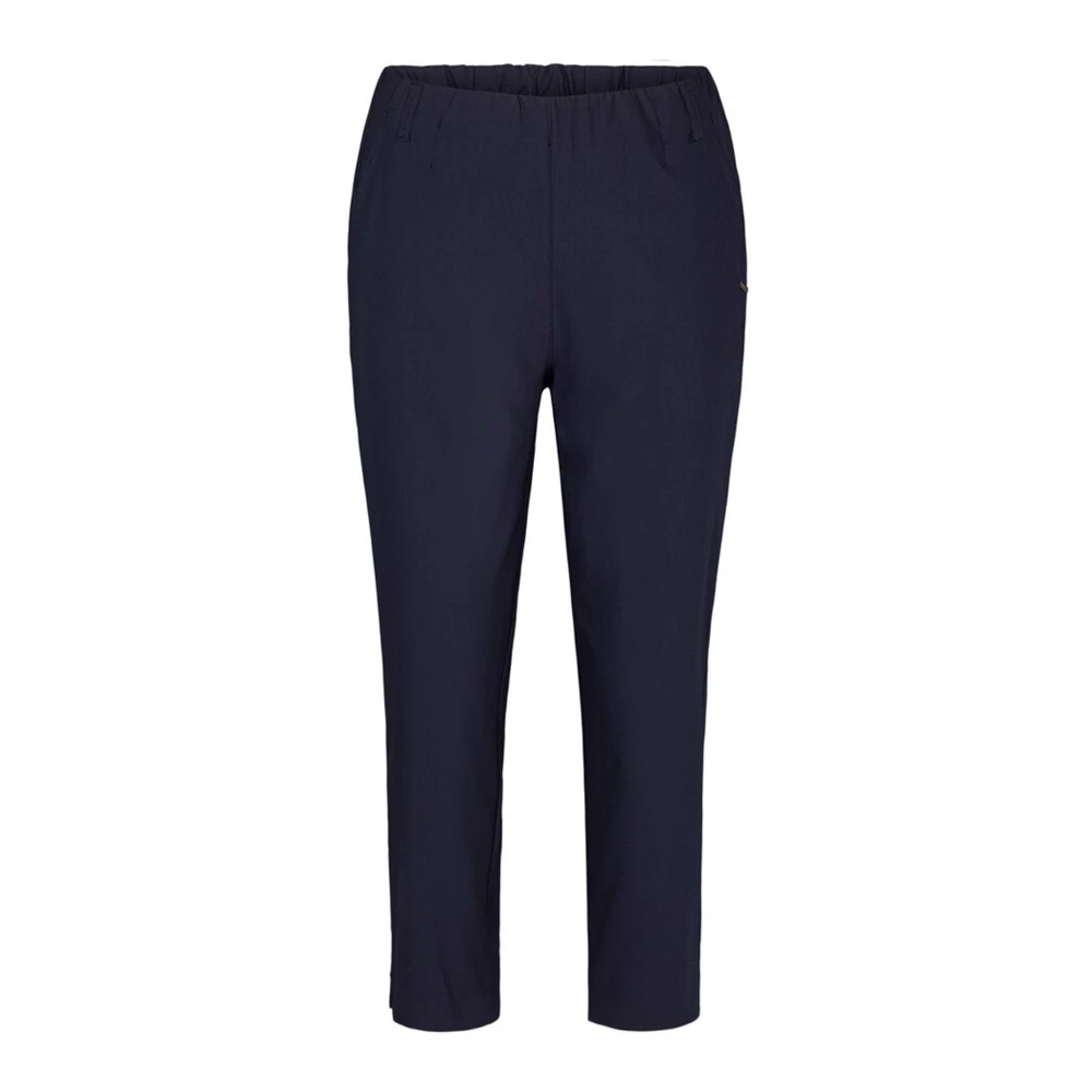 LauRie Slim Capri Broek Marine Kwaliteit Blue Dames