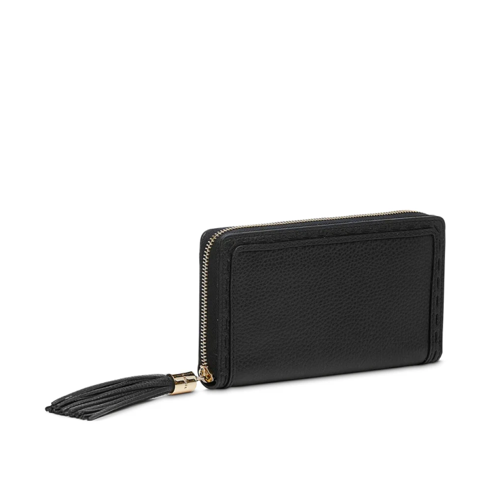 Lancel Stijlvolle Flirt Portemonnee in Zwart Leer Black Dames