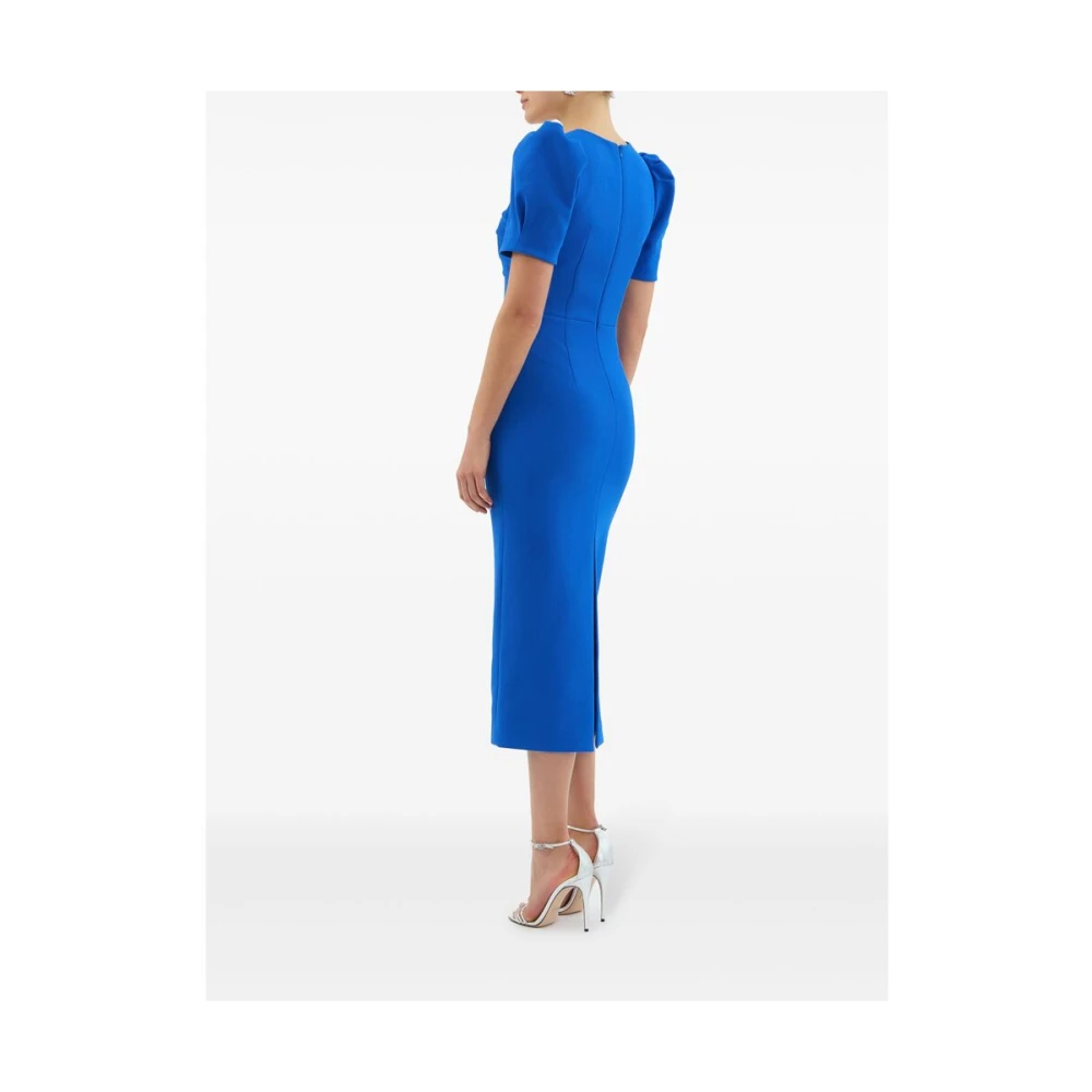 Rebecca Vallance Koningsblauwe Pofmouw Jurk Blue Dames