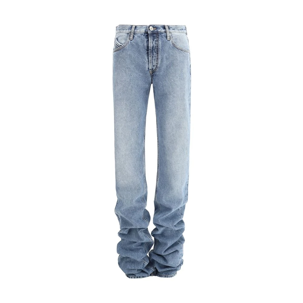 The Attico Gerimpelde Five-Pocket Jeans Blue Dames