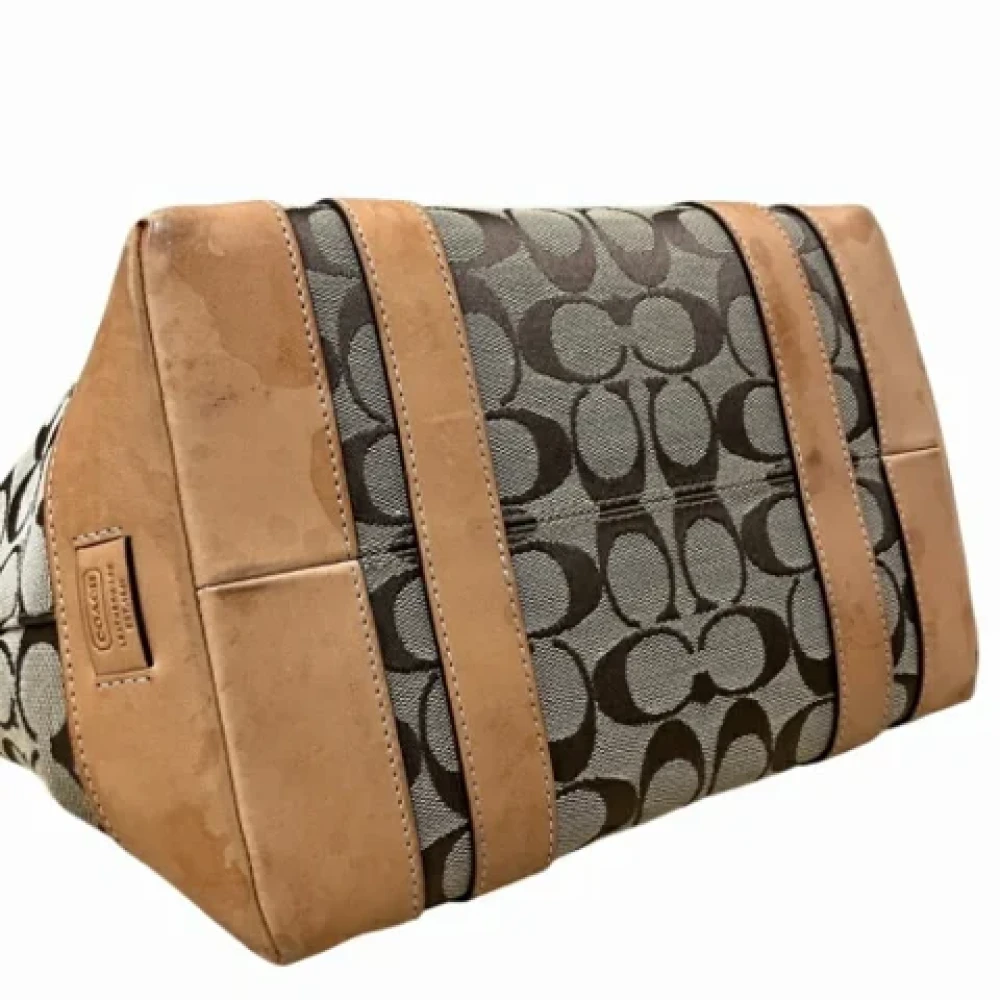 Coach Pre-owned Canvas shoulder-bags Beige Dames