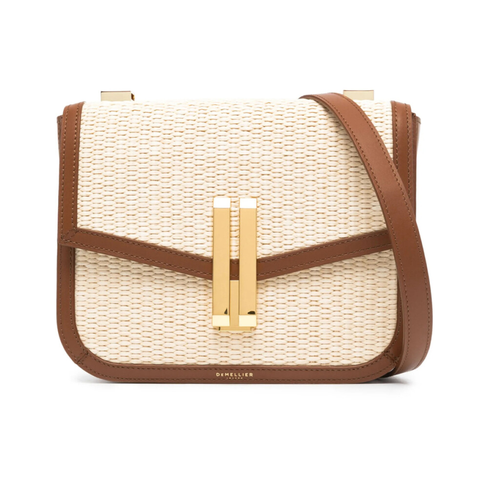 【DEMELLIER】エレガントナチュラルバスケット★国内発関税込 DeMellier The Vancouver Cross Body Bag | Neutrals | FARFETCH GE