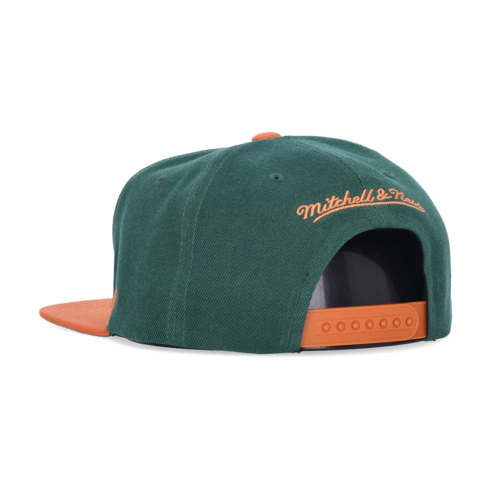 Mitchell & Ness Ncaa Sharktooth Snapback Cap Green Heren