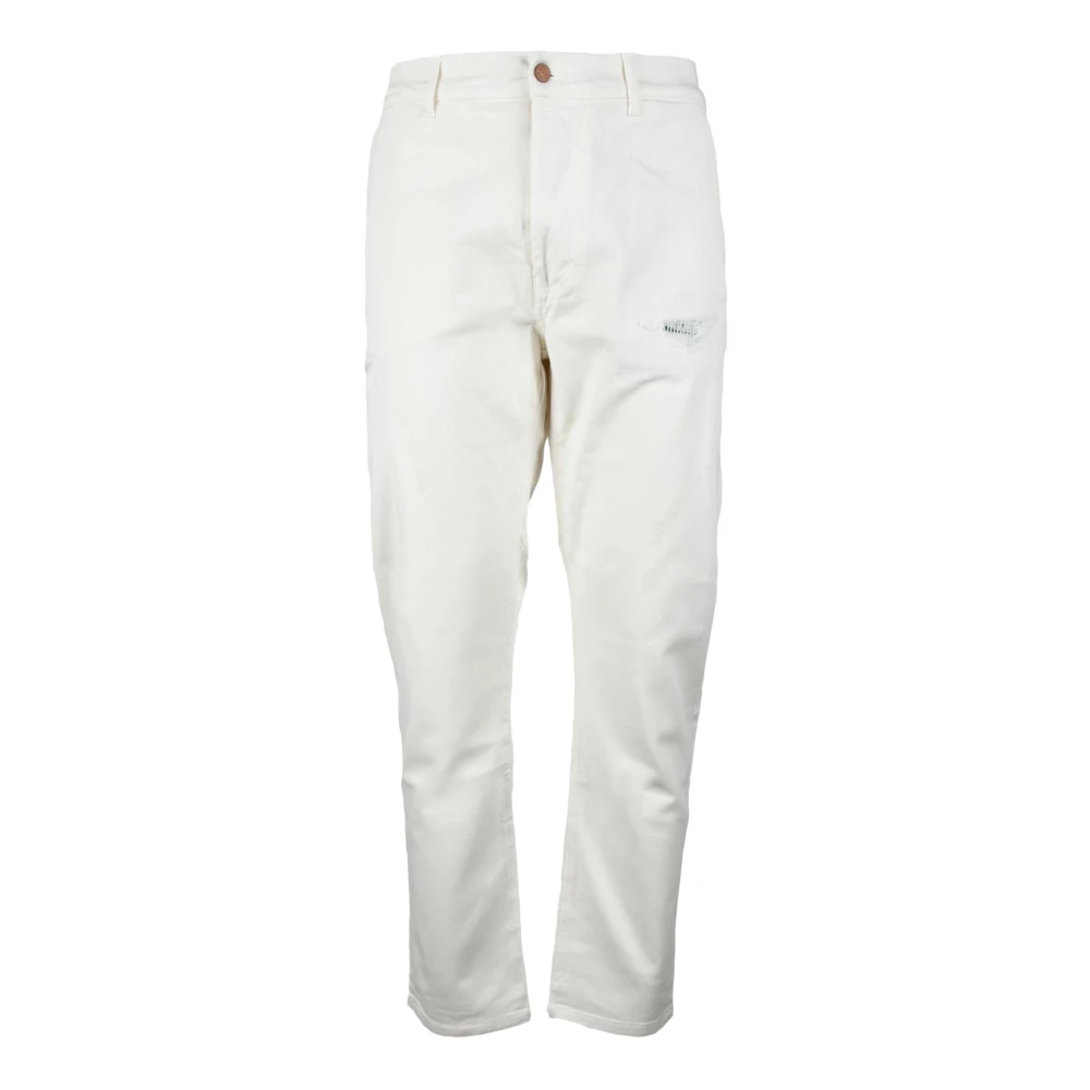 Daniele Alessandrini Grijze Katoen Elastaan Jeans White Heren