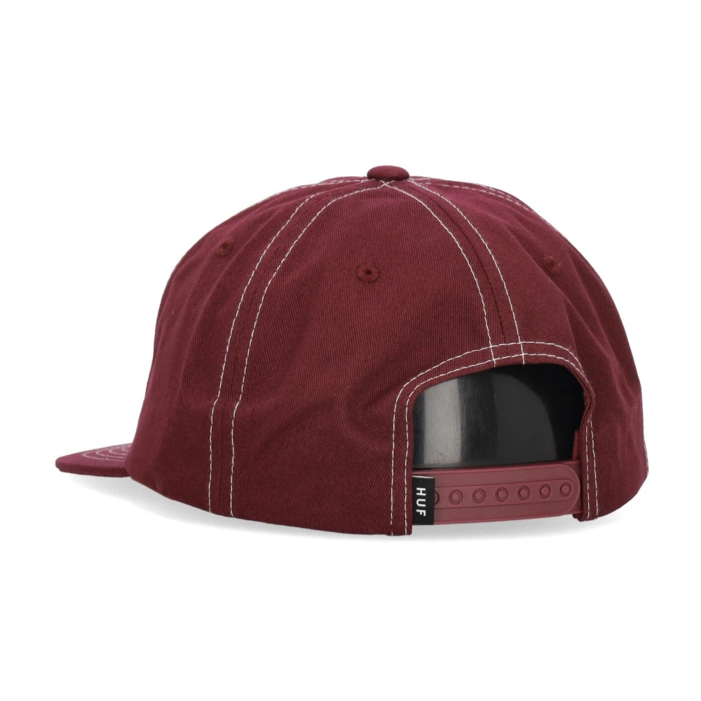 HUF Driehoek Snapback Pet Berry Brown Heren