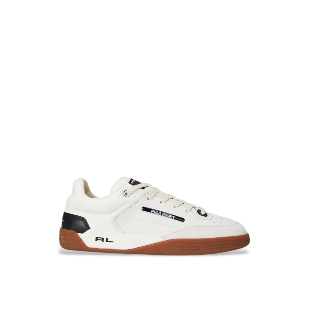 Polo Ralph Lauren Men's White Ps 150 Logo Sneakers