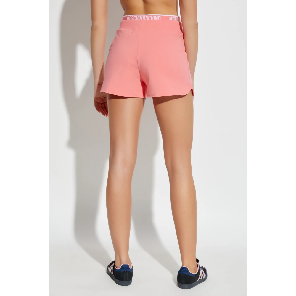Moschino Logo shorts Pink Dames