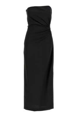 robe-noire-sans-manches-avec-detail-fronce