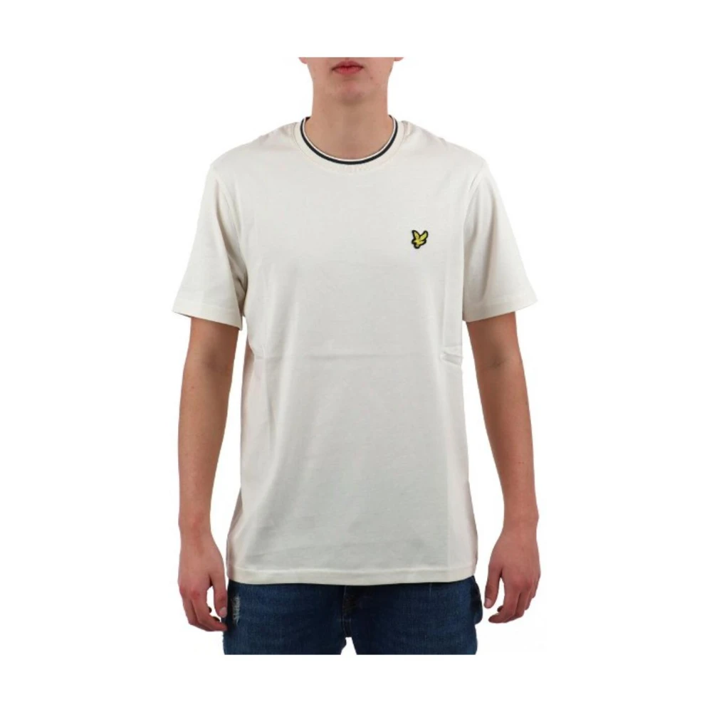 Lyle & Scott Men's White Tipped Crew Neck Tshirt