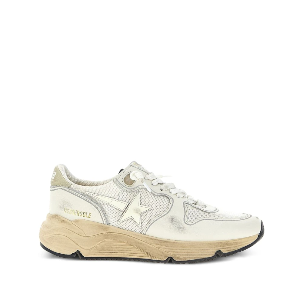 Golden Goose Witte Sterpatch Veterschoenen Dames Schoenen