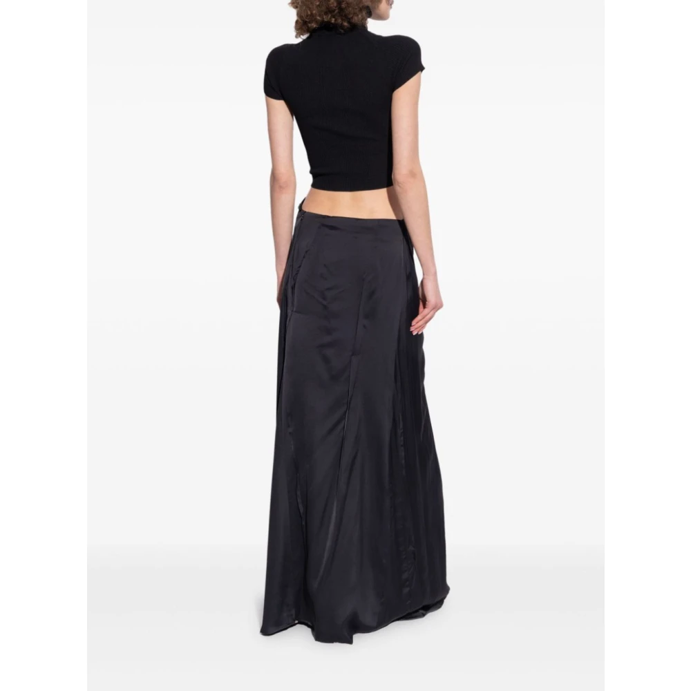 SPORTMAX Lange Mouw Ares Top Black Dames