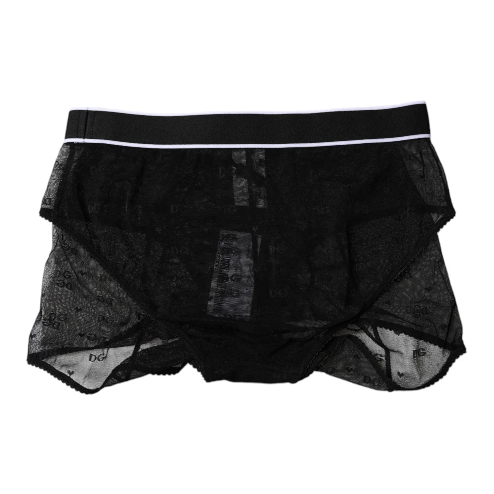 Dolce & Gabbana , Underpants, Female, Black, S, Mid Waist Panty - Image 2