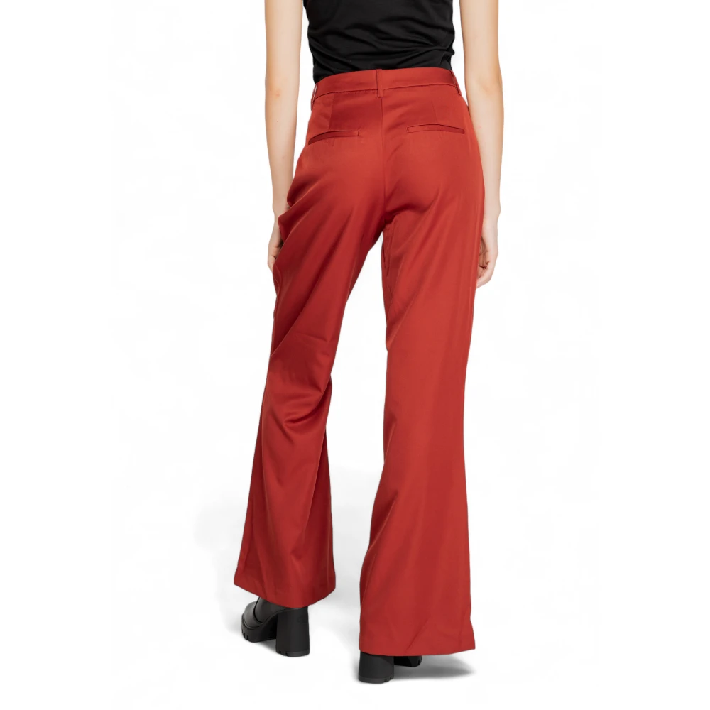 Vero Moda Flared Pant Herfst Winter Collectie Red Dames
