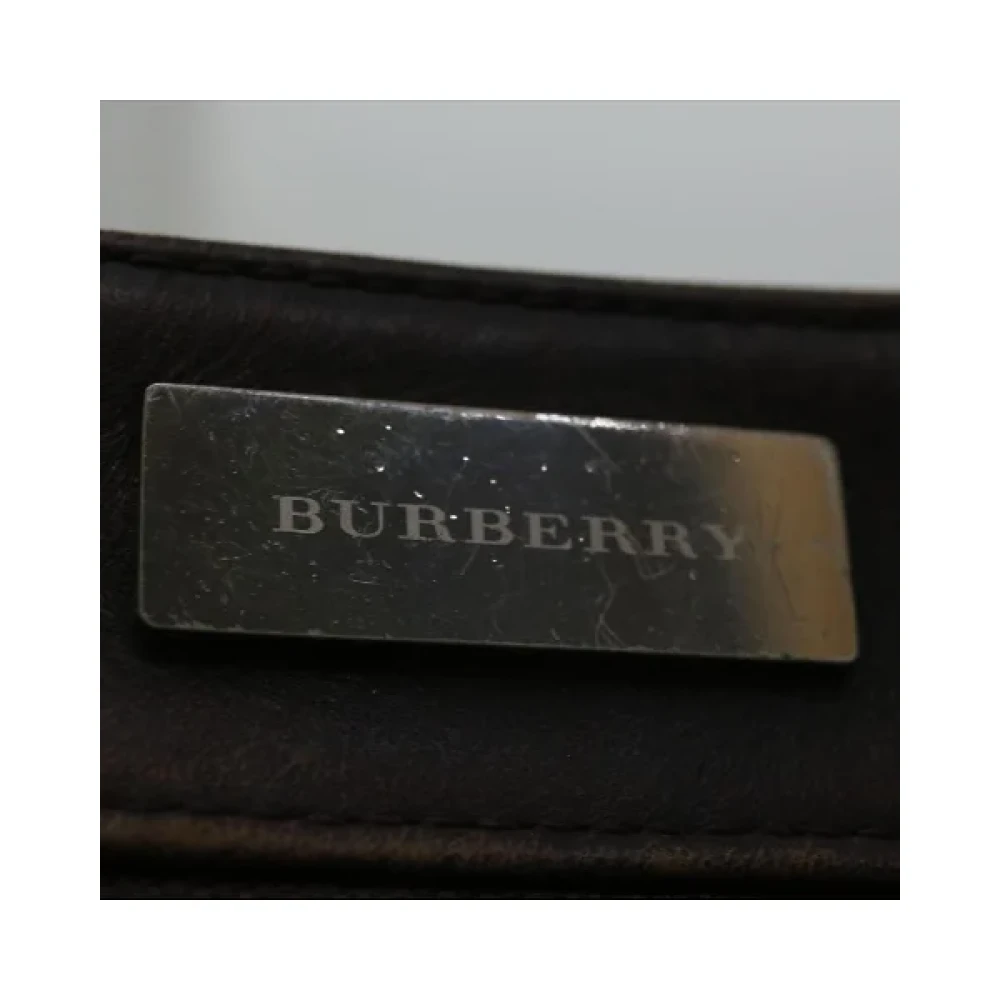 Burberry Vintage Pre-owned Cotton shoulder-bags Beige Dames