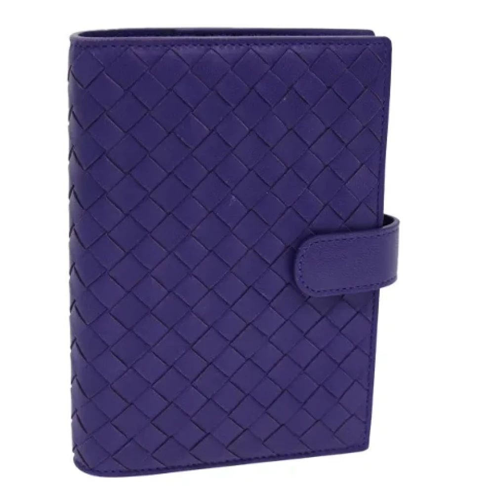 Bottega Veneta Vintage Pre-owned Leather wallets Purple Dames