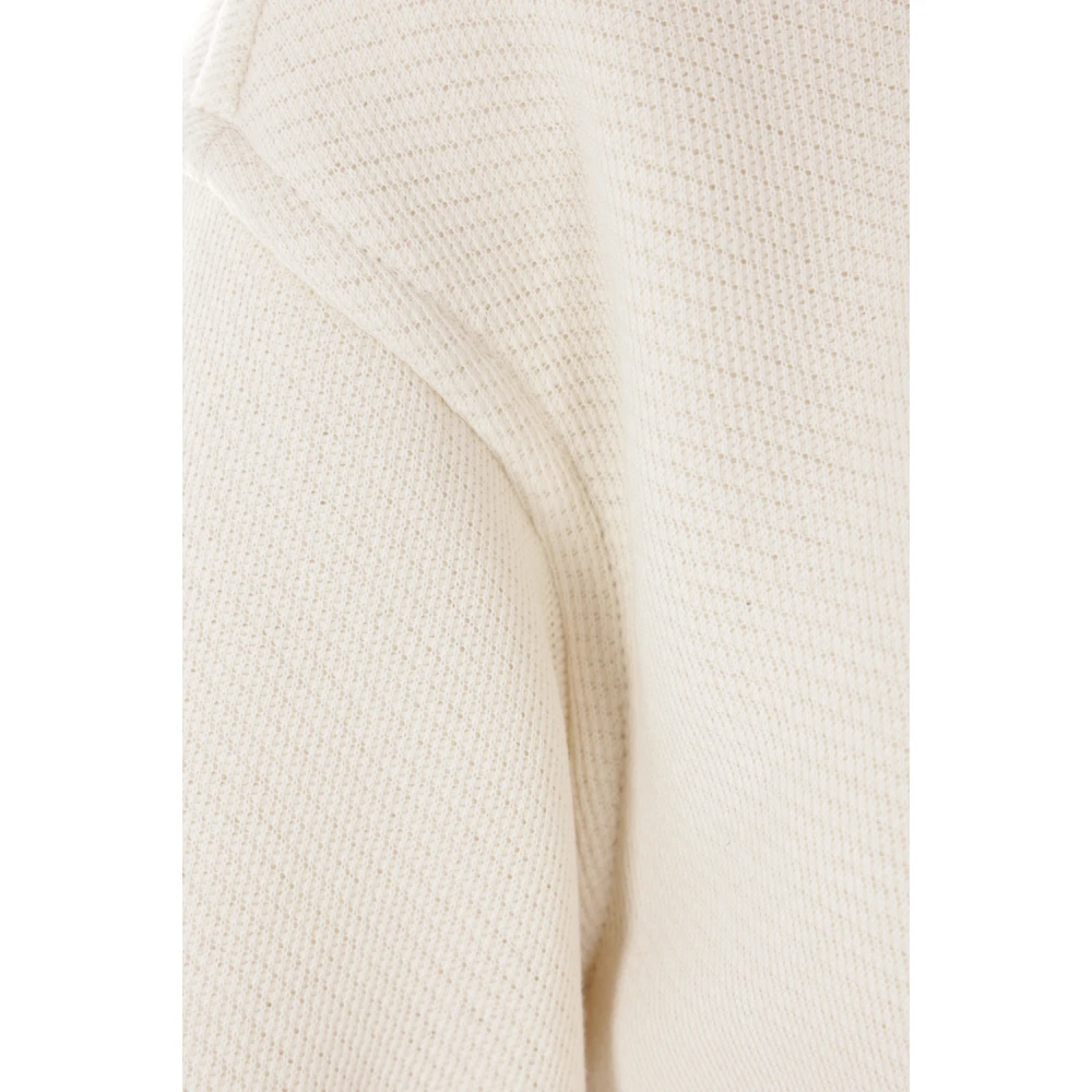 Max Mara Witte hoodie met logo borduursel White Dames