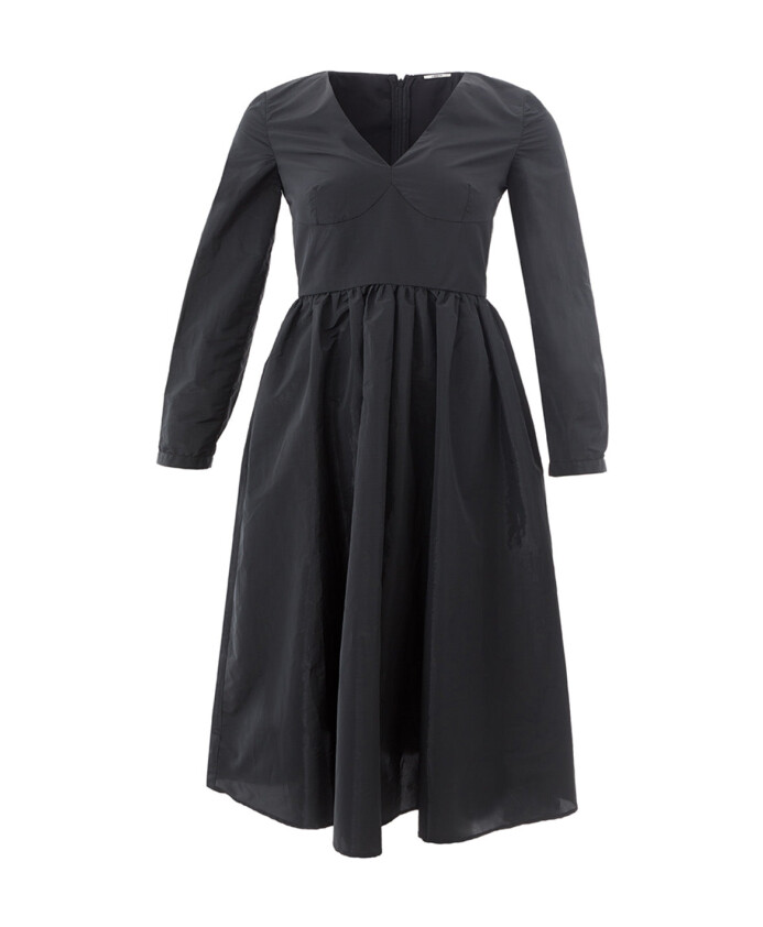 robe-longue-noire-col-v