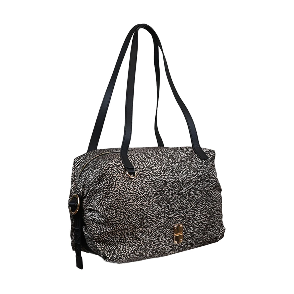 Borbonese Elegant Teapot Shopping Bag Black Dames